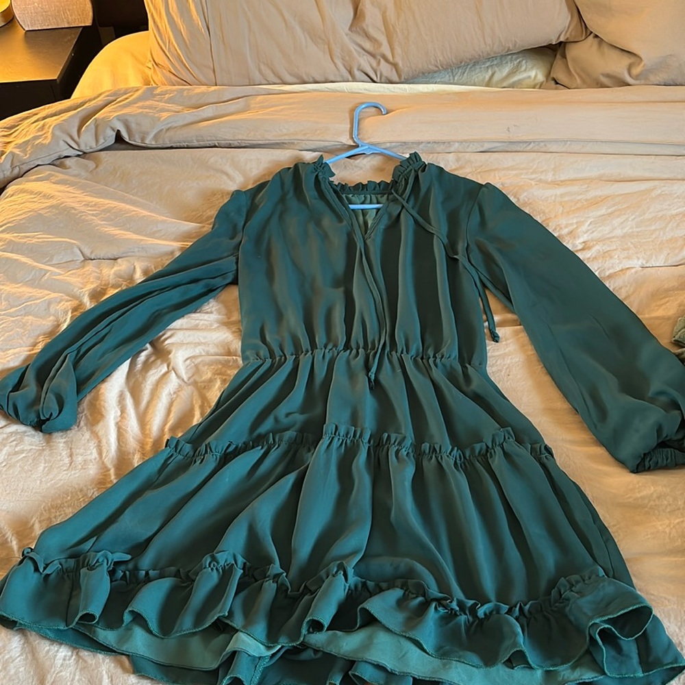 Dark green dress